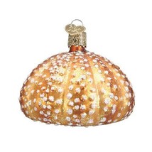 Old World Christmas Gold Sea Urchin Nautical Glass Christmas Ornament 12254 - £14.24 GBP