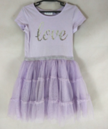 Children&#39;s Place Lavender Sequined Love Lace Dress Girls Size 5T - $184.50 MXN