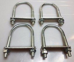 Oval Round U-Bolts Brackets Boat Trailer 120x60x10mm M10 Nut Plate UBR-120A - $6.27 CAD+