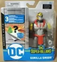 SPIN MASTER DC HEROES UNITE SUPER VILLAINS GORILLA GRODD 4 INCH FIGURE - $29.99