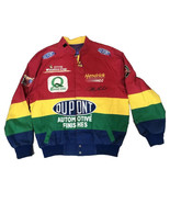 Vtg Jeff Gordon Racing Jacket Chase Authentic Large L Nascar DuPont Rain... - £76.80 GBP