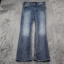 Silver Jeans Co Pants Womens W28 Blue Suki Flap 17 Flare Leg Casual Bottoms - £23.26 GBP
