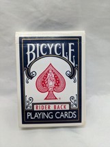 Blue Bicycle Rider Back Poker Size Playing Card Deck Poker 808 Complete  - £4.90 GBP