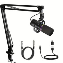 Socodox XLR/USB Dynamic Microphone Kit, Podcast Microphone with Noise - $99.77