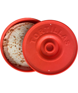 Tortilla Warmer Red - Tortilla Holder for Keeping Tortillas Warm - Micro... - $31.12 CAD
