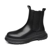 Brand Designer Men Leisure Chelsea Boots New black Men Platform Boot Moto Ankle  - £95.78 GBP