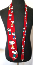 Vintage Peanuts Joe Cool Snoopy Men&#39;s Tie By Manhattan Menswear 100% Silk - £18.87 GBP