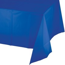 Cobalt Blue Plastic Banquet Tablecloth 54&quot; x 108&quot; Blue Party Supplies Decoration - £8.81 GBP