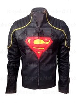 New Batman Vs Superman Grey Black Combination Real Cowhide Leather Jacke... - $161.99+
