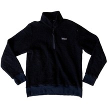 Women&#39;s Patagonia Navy Blue Woolyester 1/4 Zip Pullover Sweater Size M - £28.08 GBP