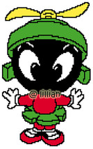 Baby Marvin Cross Stitch Pattern - $2.95