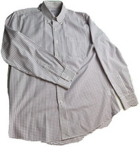 Southern Tide Men Shirt Button Up Plum Plaid Long Sleeve Cotton Spandex Medium M - £15.72 GBP