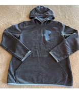 Under Armour Boys Gray Light Blue Long Sleeve Hoodie Loose XL 12-14 - £10.98 GBP