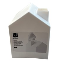 Umbra House Shape Tissue Box Cover Holder White New - £9.10 GBP