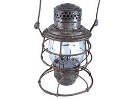 c1910 Chicago and North Western Railway C&amp;NW RY Tall Globe Railroad lantern - $262.35