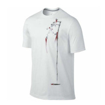 Jordan Mens Ajxi Super Dunk Tee Color:White Size:Small - £33.91 GBP