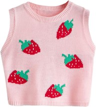 Cute Strawberry Sweater Vest  - £43.47 GBP