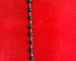 925 Silver + Original Ebony 9-10 mm Beads Natural Karungali Bracelet 8 &quot;... - £23.46 GBP