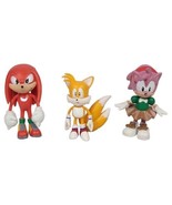 Sega Sonic the Hedgehog Action Figures Amy Rose, Knuckles, &amp; Tails - £20.55 GBP