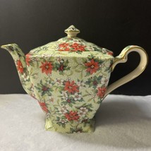 Royal Winton Grimwades Christmas Chintz Teapot Made In England 1995 - £66.65 GBP