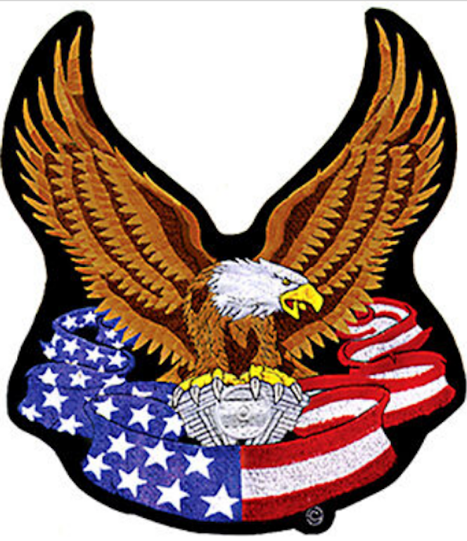 MOTORCYCLE ENGINE USA EAGLE PATCH P1092 biker patches