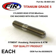 TITANIUM CYLINDER HEAD STUD BOLT M8x43mm KTM 125 sx exc 2008-2016 - £12.46 GBP