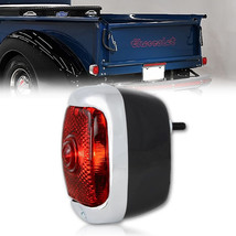 6v LH Red Tail Light Lens &amp; Black  Housing Assembly for 1940-53 Chevy GM... - £26.27 GBP