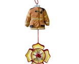 Fire Fighter Uniforme Christmas Ornament 2 SidedDangle Style NWT Gift by... - $8.49