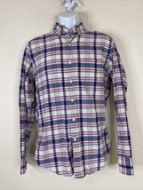 J Crew Men Size S Multicolor Button Up Summer Plaid Shirt Long Sleeve Po... - £5.50 GBP
