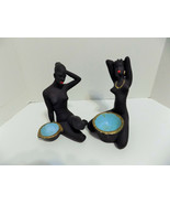 Vintage Rare Pin Up Ladies Nude Figurines Black Lady Statue - £87.94 GBP