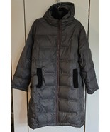 Womens Plus 2X London Fog Dark Gray Down Puffy Puffer Hooded Winter Coat... - €41,98 EUR