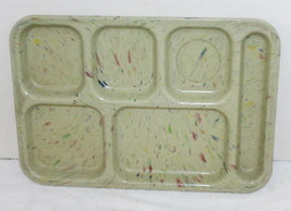 Dallas Ware Confetti Spatter Melmac Divided Dinner Lunch Serving Tray # ... - £23.97 GBP