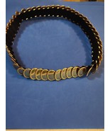 Gold Metallic Mermaid Stretch Infinity Belt 28&quot; - 40&quot; Vintage - $28.52 CAD