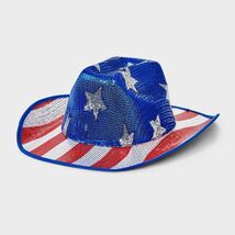 Americana Cowboy Hat Red White Blue Patriotic Western USA Style - $284.68 MXN Americana Cowboy Hat Red White Blue Patriotic Western USA Style - $284.68 MXN