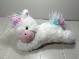 Little Miracles Baby Plush unicorn White Pastel rainbow mane tail Costco - £7.81 GBP