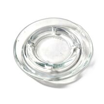 Clear Glass CANADA Ash Tray 4 5/8 Inch Round - $5.00