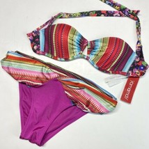Yamamay Bikini 2 Piece Set Womens 30B/Small Swimsuit Colorful Pattern NWT - £20.55 GBP