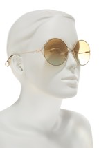 Gucci GG 0253S 005 Shiny Endura Gold Metal Round Sunglasses  - £235.12 GBP