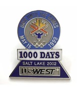  2002 US West Salt Lake City Olympic Pin 1000 Days To Go 1999 - £9.47 GBP