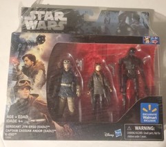 New 2016 Star Wars Rogue One Sergeant Jyn Erso, Captain Cassian Andor, & K-2SO - $24.71