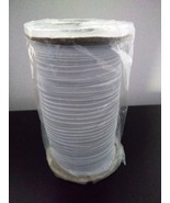 One complete unopened spool of 6mm 1/4 inch white elastic cord craft sup... - £20.85 GBP