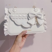 Xiuya Elegant Sweet Handbags for Women Lolita Party Cute Shoulder Bag 2023 Sprin - £51.56 GBP
