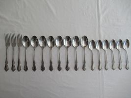 Lot of 17 Pieces of ONEIDA Stainless Flatware MANSFIELD by Wm. A. Rogers - £21.18 GBP