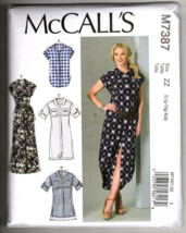 McCall&#39;s M7387 Misses Large to XXL Top, Tunic, Dresses Sewing Pattern New - £10.99 GBP