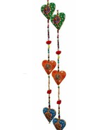 Decor Door Hanging Decorative Cotton heart in Vibrant Color String Wall ... - £12.62 GBP