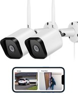 Outdoor Security Cameras 1080P HD,Cameras for Home Security with AI Huma... - £42.48 GBP