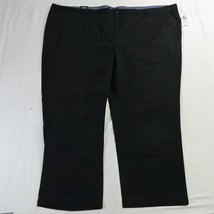 NEW Nautica 60 x 30 Black Flat Front Cotton Twill Mens Dress Chino Pants - $24.99