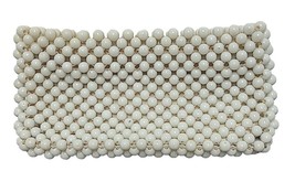 VTG 9&quot; Beaded Clutch Evening Bag Hand Made in Hong Kong in Good Condition  1970 - $14.72