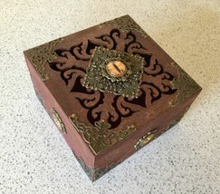 Laser-cut Wooden Trinket Box with Eye - $8.00