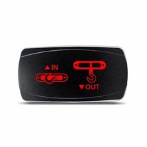 CH4x4 Rocker Switch Winch IN-OUT Symbol â Horizontal - Red LED - £15.81 GBP